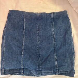 Free People Denim Mini Skirt in Blue